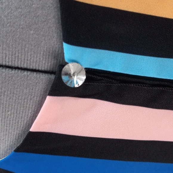 NWT Sivia Striped Spegetti Strap Top Size Large - Picture 5 of 6